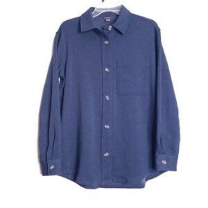 Eddie Bauer Blue Relaxed Loose Fit Button Down Shirt Women's Size XS